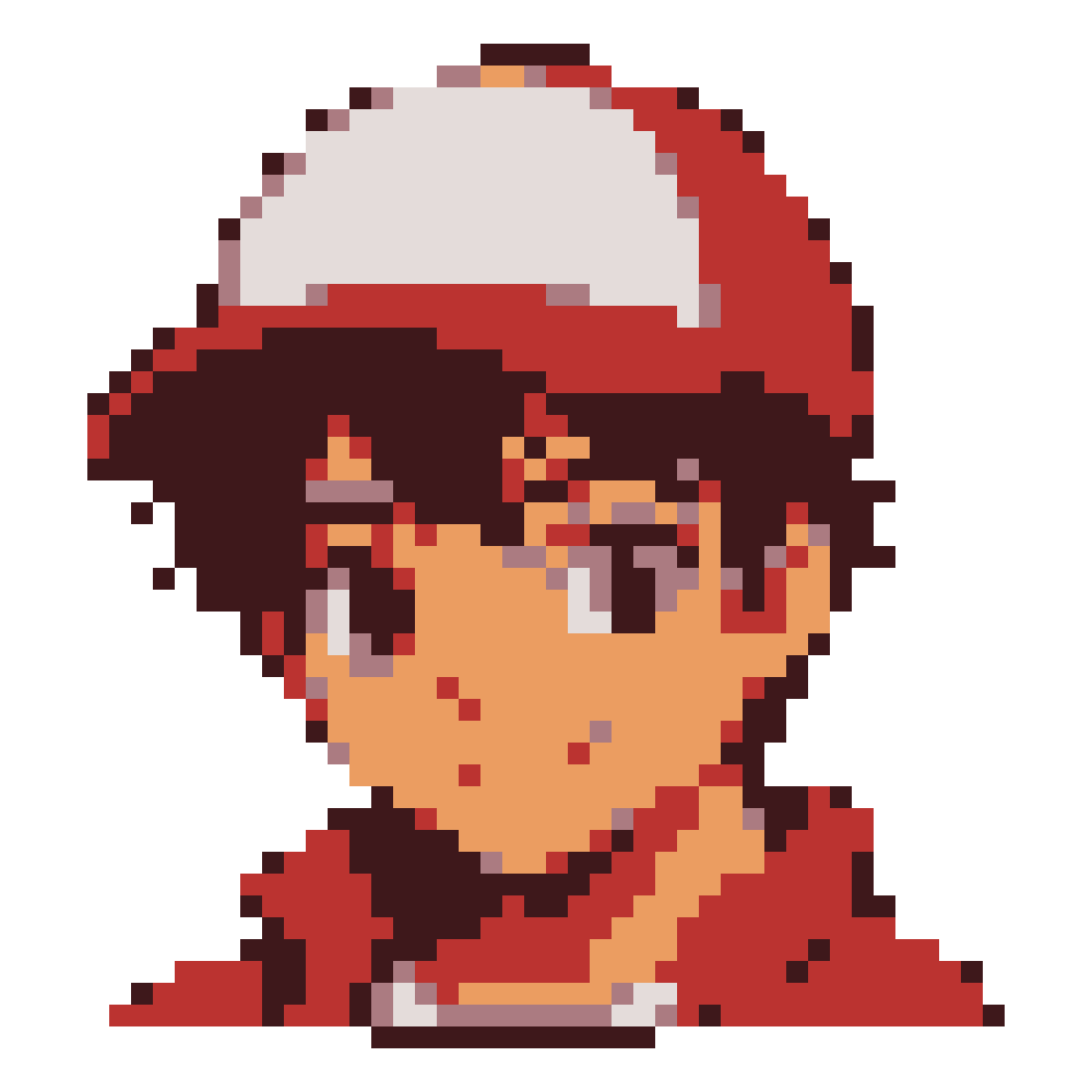 Anak laki-laki dengan topi bisbol merah putih — Potret Anime Remaja pola