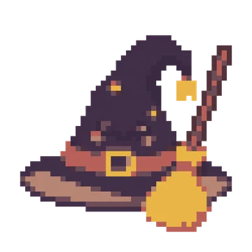 Witch Hat and Broom — Festivals & Celebrations patterns