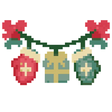 Mitten Gift Garland — Festivals & Celebrations patterns