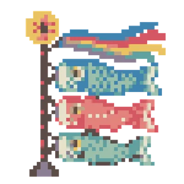Koinobori Streamer — Festivals & Celebrations patterns