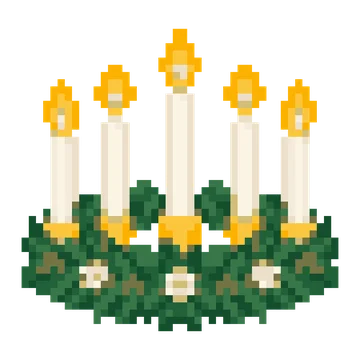 Saint Lucia Candle Crown — Festivals & Celebrations patterns