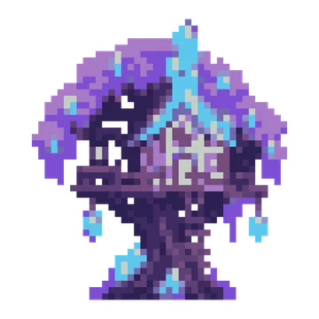 Crystal Treehouse — Cosmic Fantasy patterns