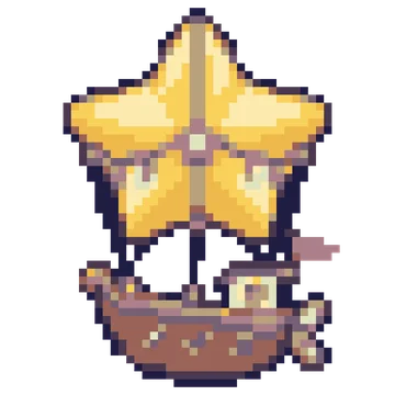 Star Balloon Ship — Cosmic Fantasy patterns