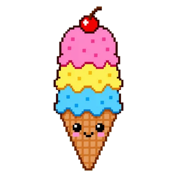 Rainbow Ice Cream — Food & Drinks patterns