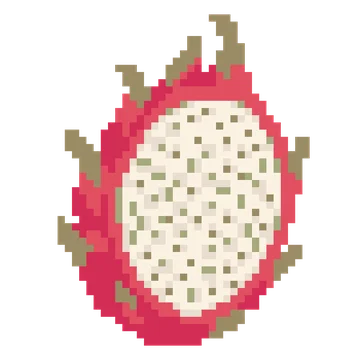 Dragon Fruit Half — Food & Drinks patterns