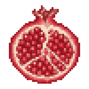Pomegranate Half — Food & Drinks patterns
