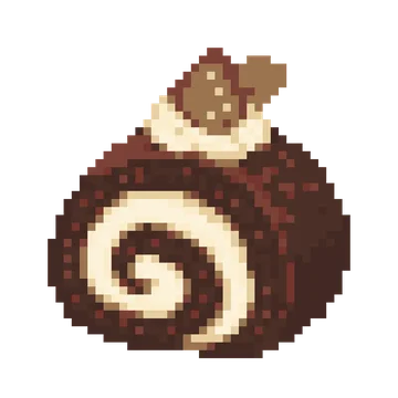 Chocolate Roll Cake — Food & Drinks patterns