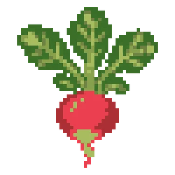Radish with Leaves — Food & Drinks patterns