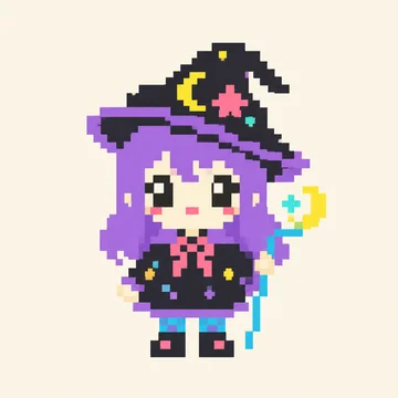 Moon Witch — Kawaii Characters patterns