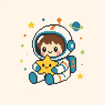 Astronaut Dreamer — Kawaii Characters patterns