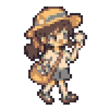 Shell Collecting Girl — Kawaii Characters patterns