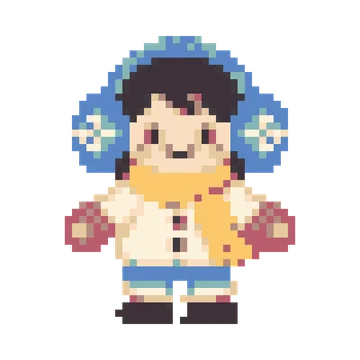 Earmuff Snow Kid — Kawaii Characters patterns