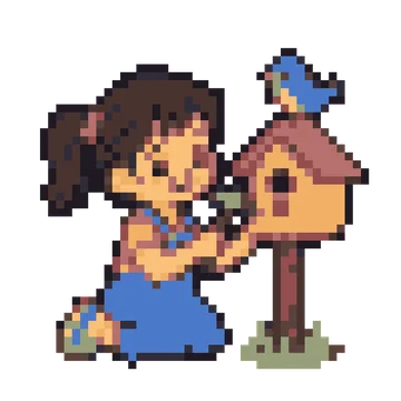 Birdhouse Builder Kid — Kawaii Characters patterns