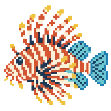 Striped Lionfish — Ocean Wonders patterns