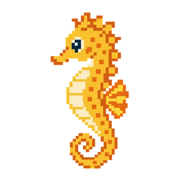 Golden Seahorse — Ocean Wonders patterns