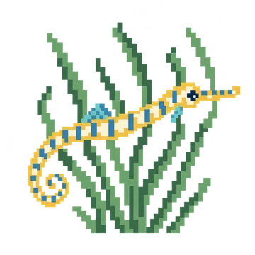 Pipefish in Seagrass — Ocean Wonders patterns
