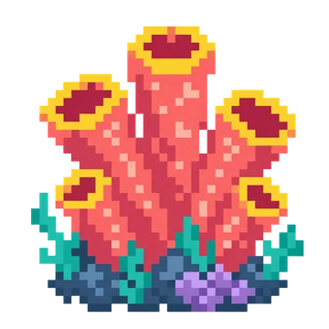 Tube Coral Cluster — Ocean Wonders patterns