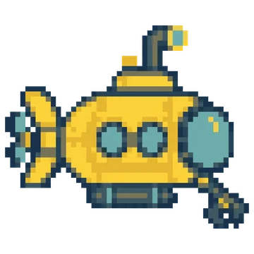 Yellow Research Submarine — Ocean Wonders patterns