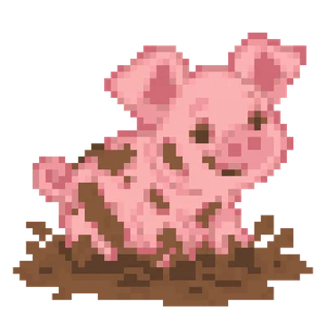 Piglet in Mud — Pet Friends patterns