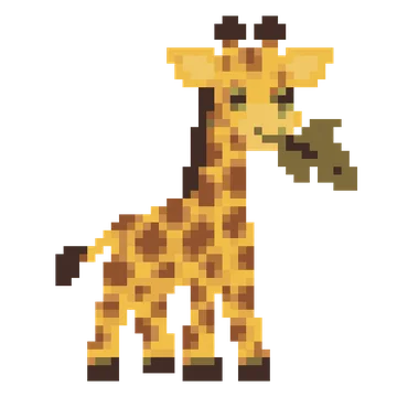 Giraffe Leaf Snack — Pet Friends patterns