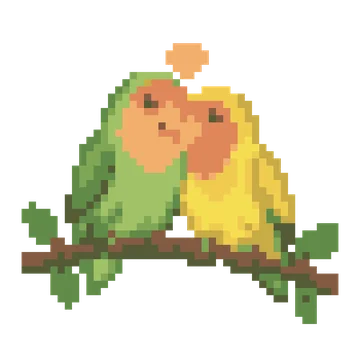 Lovebird Pair — Pet Friends patterns