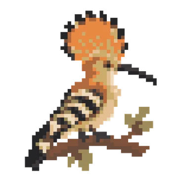 Hoopoe Fan Crest — Pet Friends patterns