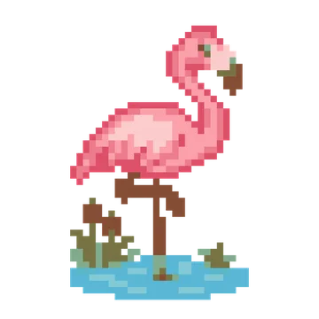 Flamingo One Leg — Pet Friends patterns