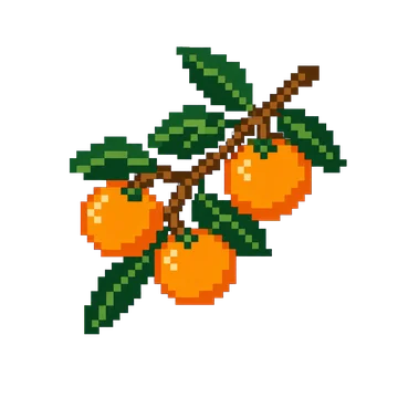 Orange Branch — Plants & Nature patterns