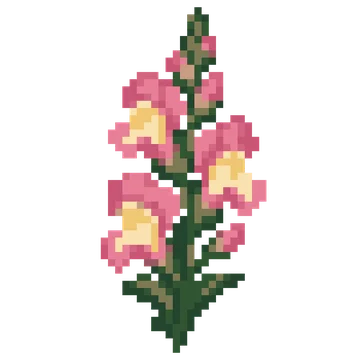 Snapdragon Sprig — Plants & Nature patterns