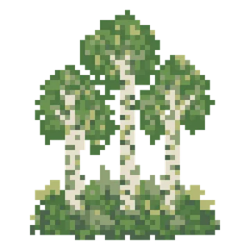 Birch Tree Trio — Plants & Nature patterns