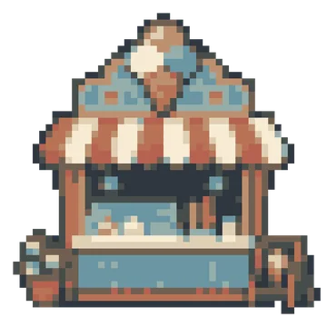 Ice Cream Kiosk — Tiny Town & Transport patterns