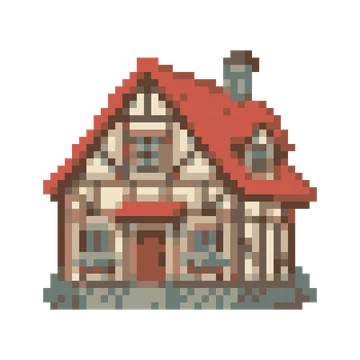 Timber Frame House — Tiny Town & Transport patterns