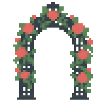 Rose Garden Arch — Tiny Town & Transport patterns