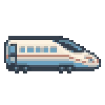 Bullet Train Nose — Tiny Town & Transport patterns