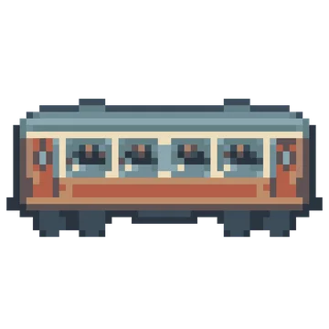 Sleeper Train Car — Tiny Town & Transport patterns