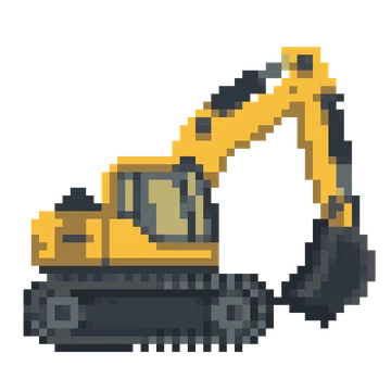 Excavator Bucket — Tiny Town & Transport patterns