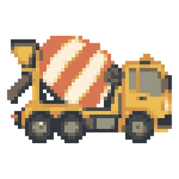 Cement Mixer Truck — Tiny Town & Transport patterns