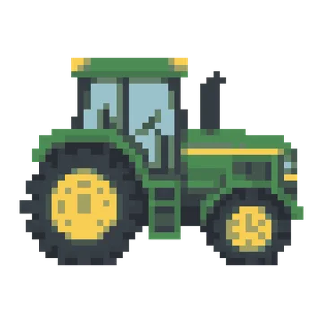 Farm Tractor — Tiny Town & Transport patterns