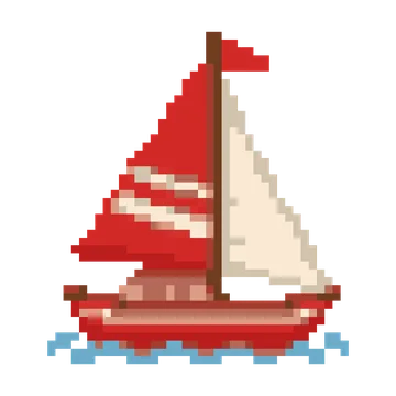 Red Sail Dinghy — Tiny Town & Transport patterns