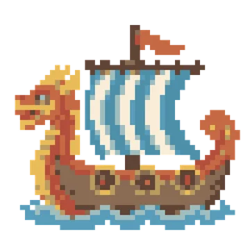 Dragon Head Canoe — Tiny Town & Transport patterns