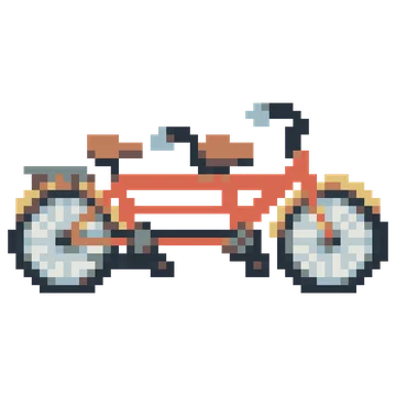 Tandem Bicycle — Tiny Town & Transport patterns
