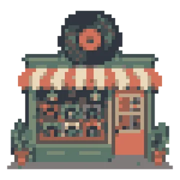 Record Shop — Tiny Town & Transport patterns